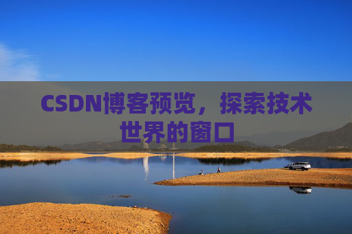 CSDN博客预览，探索技术世界的窗口