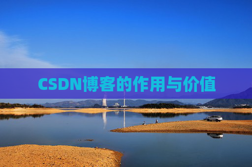 CSDN博客的作用与价值